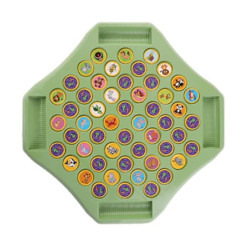 Fenteer Familienspiel, Strategiespiel, Flip-Schachspiel, Puzzlespiel, Hand-Augen-Koordination, Tischbrettspiel für Kinder, Jungen und Mädchen, Tier von Fenteer