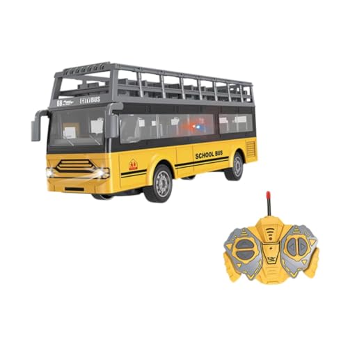 Fenteer Ferngesteuerter Bus, Stadtbus-Modell 1/30 mit Lichtern, Gummireifen, alle Richtungen fahrend, elektrischer RC-Stadtbus, RC-Modellauto-Spielzeug, Doubledecker Bus A von Fenteer