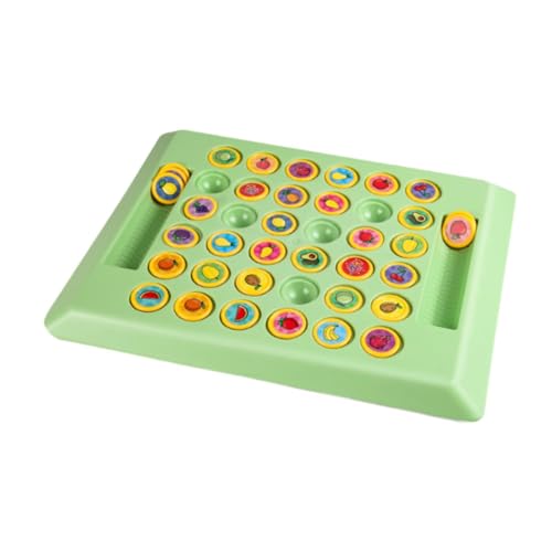 Fenteer Flip Chess Memory Matching Game Interaktives Entwicklungsspielzeug Memory Chess Game Familienspiel für Reisen Vorschule, Frucht von Fenteer