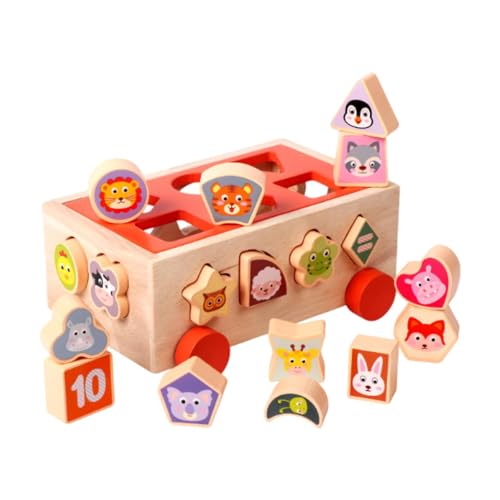 Fenteer Formsortierer Spielzeug aus Holz Stapelblöcke Puzzlespiel Hand-Auge-Koordination Montessori-Spielzeug Lernspielzeug für Geschenke Kinder Fenteer Formsortierer Spielzeug aus Holz Stapelblöcke Puzzlespiel Hand-Auge-Koordination Montessori-Spielzeug Lernspielzeug für Geschenke Kinder von Fenteer