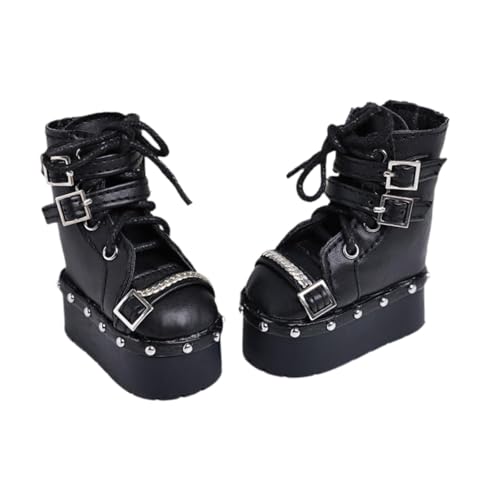 Fenteer High-Top-Puppenstiefel, 1/4-Puppendekoration, DIY-Puppenkostümzubehör, weibliche Modellschuhe, Damenschuhe für 18-Zoll-Figuren, Puppenmodell von Fenteer