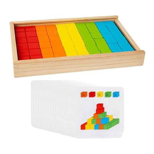 Fenteer Holzbausteine-Set, Aktivitätsspielzeug für die frühe Entwicklung, multifunktionale, Stapelspielzeug, Spielset für Jungen und Fenteer Holzbausteine-Set, Aktivitätsspielzeug für die frühe Entwicklung, multifunktionale, Stapelspielzeug, Spielset für Jungen und von Fenteer