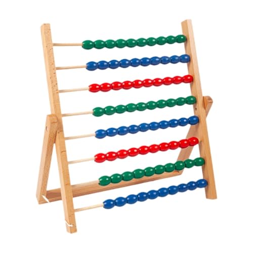 Fenteer Holzzählrahmen Abacus, klassisches Holzspielspielzeug mit Holzmathematik, Mathematik -Spiele Ergänzung und Subtraktion für Jungen Mädchen Kinder von Fenteer