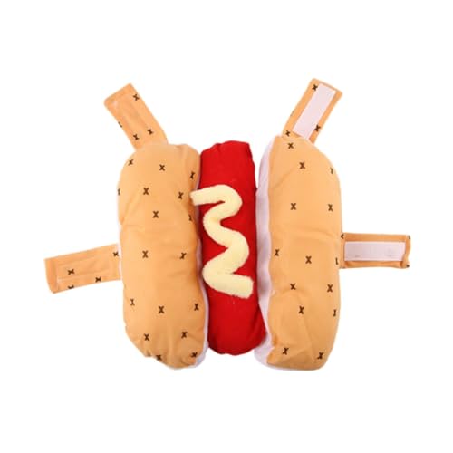 Fenteer Hunde-Hotdog-Kostüm, Katze, Halloween-Kostüm, Party-Dekoration, Foto-Requisite, lustige Verkleidung, Haustierbekleidung, Kleidung für, L von Fenteer