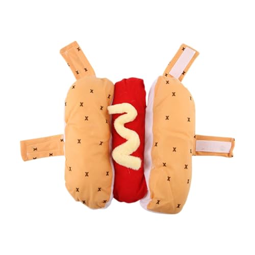 Fenteer Hunde-Hotdog-Kostüm, Katze, Halloween-Kostüm, Party-Dekoration, Foto-Requisite, lustige Verkleidung, Haustierbekleidung, Kleidung für, M von Fenteer