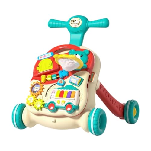 Fenteer Infant Push and Glide Toy Multifunktional Walking Assistent Musik Lernspielzeug Geschenk für 1 2 3 -Jährige Säuglinge von Fenteer