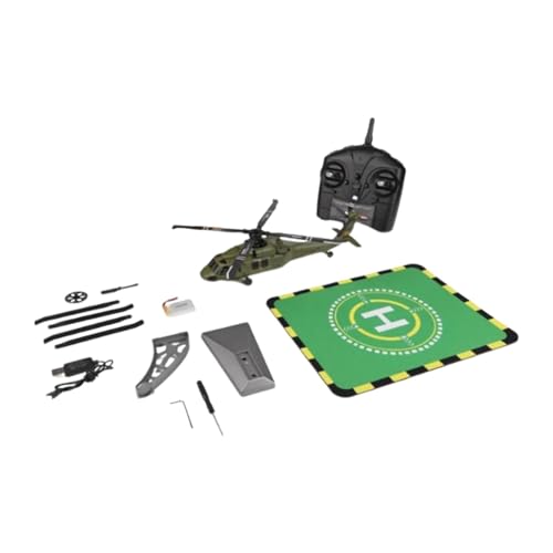 Fenteer K170 RC Helicopter bürstloser Flugzeug Kinder Spielzeug Spielzeug Vier Kanal Vier Propellerblattsammlungen Kampfflugzeugmodell Flugzeugmodell Modell, 1 Leistung von Fenteer