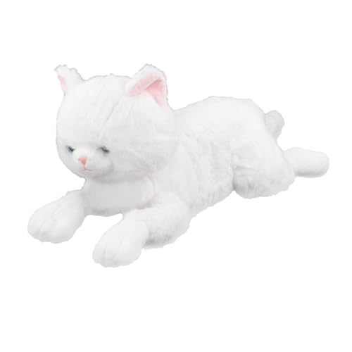 Fenteer Katze, Stofftier, umarmendes Plüschtier, Sofa-Ornament, kuschelweiche Katzenpuppe, Cartoon-Plüschtier für, Erwachsene, Jungen und Mädchen, Weiß Fenteer Katze, Stofftier, umarmendes Plüschtier, Sofa-Ornament, kuschelweiche Katzenpuppe, Cartoon-Plüschtier für, Erwachsene, Jungen und Mädchen, Weiß von Fenteer