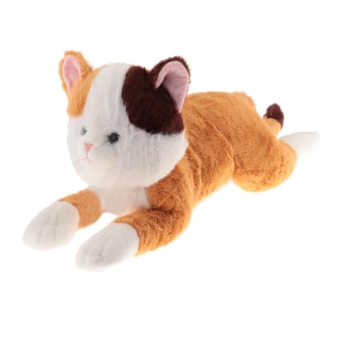 Fenteer Katzen-Plüschkissen, Spielzeug, Kindergeburtstagsgeschenk, Kuscheltierkissen, kreativ, lustig, Plüschpuppe, Ornament, Auto, Sofa, Heimdekoration, Gelb Braun Fenteer Katzen-Plüschkissen, Spielzeug, Kindergeburtstagsgeschenk, Kuscheltierkissen, kreativ, lustig, Plüschpuppe, Ornament, Auto, Sofa, Heimdekoration, Gelb Braun von Fenteer