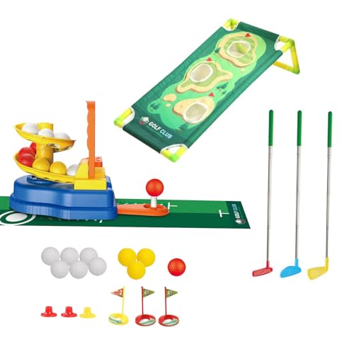 Fenteer Kids Golf Set Sport Toys Training lustige aktive Bewegung Bildung Innengolfspielzeug für Kinder Geburtstagsgeschenke, Style A von Fenteer