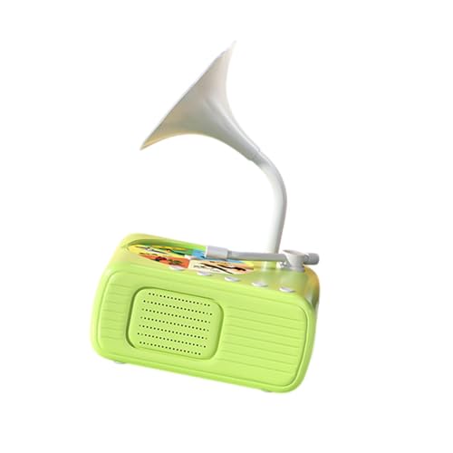 Fenteer Kinder-Phonograph mit 96 Karten, interaktives Spielzeug, Frühlernspielzeug, multifunktionaler Kinder-Phonograph für Kinder, GrÜn von Fenteer