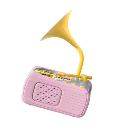 Fenteer Kinder-Phonograph mit 96 Karten, interaktives Spielzeug, Frühlernspielzeug, multifunktionaler Kinder-Phonograph für Kinder, Rosa von Fenteer