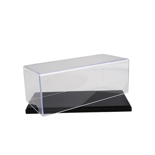 Fenteer Klare Vitrine aus Acryl, Schutz für Modellautos im Maßstab 1:43, staubdicht, Sammlervitrine, Arbeitsplattenbox für Sammlerstücke, Schwarz 16.3x7.3x8.5cm von Fenteer