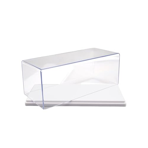 Fenteer Klare Vitrine aus Acryl, Schutz für Modellautos im Maßstab 1:43, staubdicht, Sammlervitrine, Arbeitsplattenbox für Sammlerstücke, Weiß 16.3x7.2x5.5cm von Fenteer