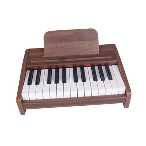 Fenteer Klaviertastatur für Kinder, digitales Spielzeugklavier aus Holz, multifunktionales Lernspielzeug, elektronisches Spielzeugklavier, Musikspielzeug, , 25 Tasten A von Fenteer