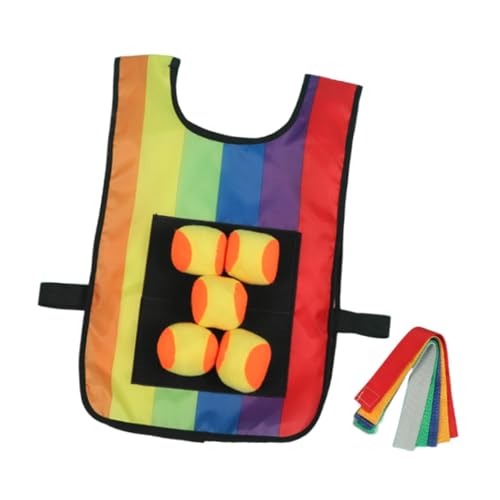 Fenteer Klebriges Ballspiel mit Weste, Fangen und Werfen, praktisches, bequemes Startballspiel, Völkerballspielzeug für den Außenbereich, Frauen, Männer, Hof, Weste Und Ballschwänze Fenteer Klebriges Ballspiel mit Weste, Fangen und Werfen, praktisches, bequemes Startballspiel, Völkerballspielzeug für den Außenbereich, Frauen, Männer, Hof, Weste Und Ballschwänze von Fenteer