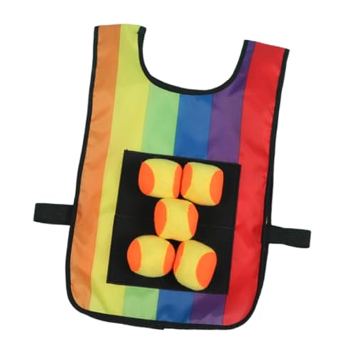 Fenteer Klebriges Ballspiel mit Weste, Fangen und Werfen, praktisches, bequemes Startballspiel, Völkerballspielzeug für den Außenbereich, Frauen, Männer, Hof, Weste mit Bällen Fenteer Klebriges Ballspiel mit Weste, Fangen und Werfen, praktisches, bequemes Startballspiel, Völkerballspielzeug für den Außenbereich, Frauen, Männer, Hof, Weste mit Bällen von Fenteer