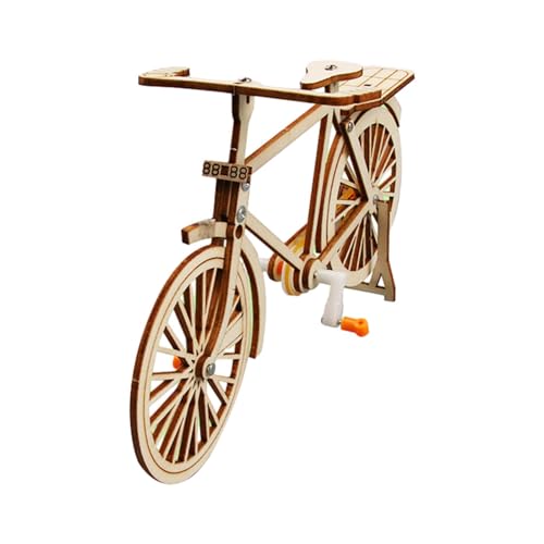 Fenteer Kleine Fahrradmodellbausätze, Holzpuzzle, Fahrzeugbausätze, pädagogische wissenschaftliche Experimentierbausätze von Fenteer