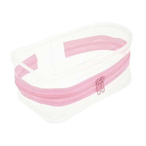 Fenteer Kleine Puppenaufbewahrungstasche, transparente Puppenpräsentationstasche aus PVC, tragbarer Organizer, winzige Puppentasche aus PVC, ROSA von Fenteer