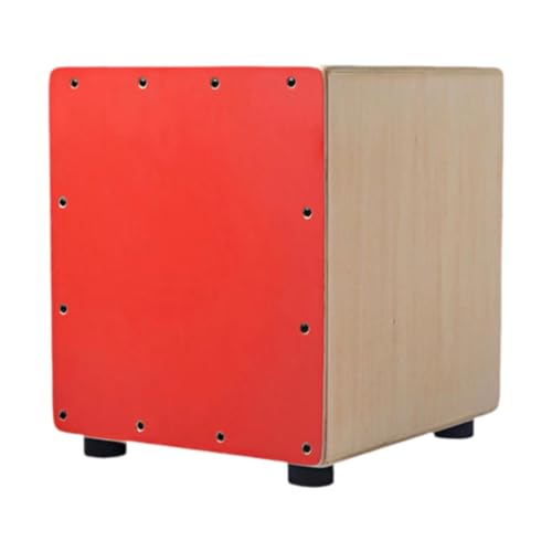 Fenteer Kleinkinder Musikinstrument Lernspielzeug Box Trommel Rhythmus Spielzeug Holz Schlaginstrumente Spielzeug für Jungen Mädchen Kinder Babys, Rot von Fenteer