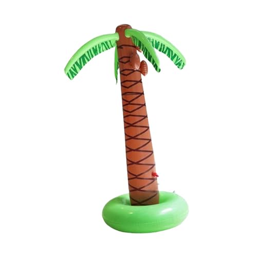 Fenteer Kokosnussbaum-Sprinklerspielzeug, Kokosnussbaum, Wasserspielzeug für draußen, Strandthema, faltbares Gartensprinklerspielzeug, Sommerspielzeug für den von Fenteer