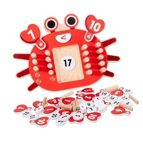 Fenteer Krabbenrechner aus, Lernspielzeug für den Kindergarten, Vorschule, erste Klasse, Mathehilfe für im Alter von 3–8 Jahren, Kleinkinder Fenteer Krabbenrechner aus, Lernspielzeug für den Kindergarten, Vorschule, erste Klasse, Mathehilfe für im Alter von 3–8 Jahren, Kleinkinder von Fenteer