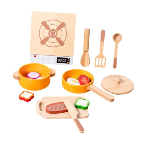 Fenteer Küchenspielset, Spielzeug, Spielset zum Vortäuschen von Kochkünsten, Feinmotorik, Lerntöpfe und Pfannen mit Kochgeschirr für Spiele im Innen- und Fenteer Küchenspielset, Spielzeug, Spielset zum Vortäuschen von Kochkünsten, Feinmotorik, Lerntöpfe und Pfannen mit Kochgeschirr für Spiele im Innen- und von Fenteer