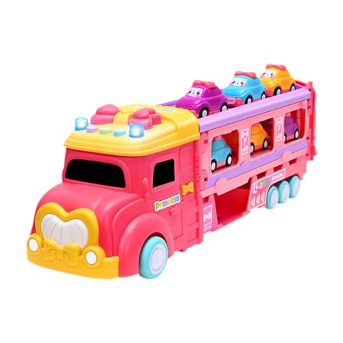 Fenteer LKW -Schieberautos Spielzeug transportieren LKW -Träger Bildungsspielzeugauto Fahrzeuge Playset Folding Auto Spielzeug für Alter 3 Jahre alte Kinder von Fenteer