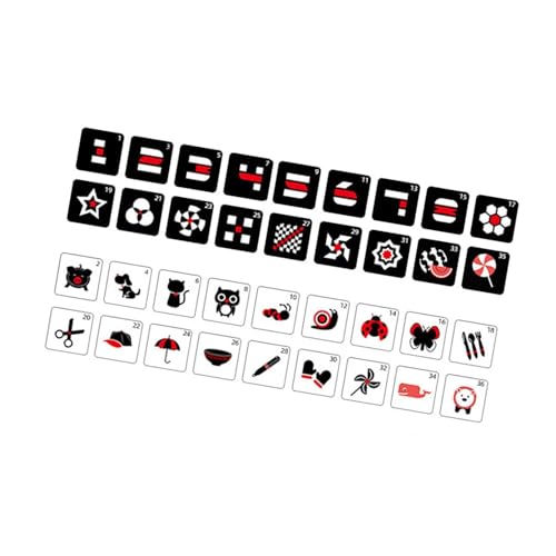 Fenteer Lernkarten, Stofftiere, Reisespielzeug, Visuell Stimuliert, Früherziehung, Stoffbuch für Jungen Und Mädchen, Kinder, Kleinkinder von 0–6 Mon, Schwarz Rot Fenteer Lernkarten, Stofftiere, Reisespielzeug, Visuell Stimuliert, Früherziehung, Stoffbuch für Jungen Und Mädchen, Kinder, Kleinkinder von 0–6 Mon, Schwarz Rot von Fenteer