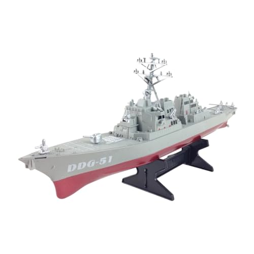 Fenteer Lernspielzeug Kriegsschiffmodell Spielset DIY Schiffsbau-Modellbausätze Miniaturboot Puzzles für Jungen Display Kinder Erwachsene Kinder von Fenteer