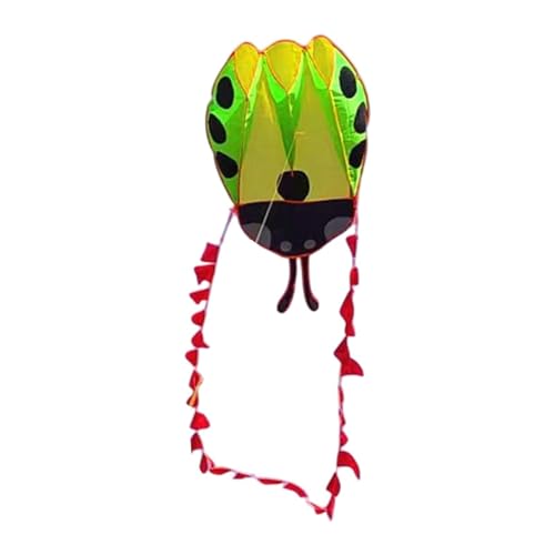 Fenteer Marienkäfer Parafoil Kite Sport Kite leicht zu bewältigen tragbare Outdoor -Spielzeuge Tierförmiger Drachen für Geburtstagsgeschenk Kinder Anfänger, GrÜn von Fenteer