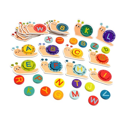 Fenteer Matching Game -Alphabet-Puzzle, Feinmotorik, Matching-Buchstaben-Buchstabierspiel, Alphabet-Lernspielzeug für die Fantasie Fenteer Matching Game -Alphabet-Puzzle, Feinmotorik, Matching-Buchstaben-Buchstabierspiel, Alphabet-Lernspielzeug für die Fantasie von Fenteer