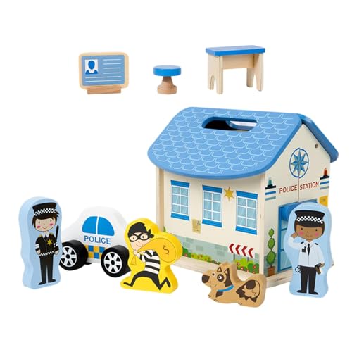 Fenteer Miniatur-Puzzlehaus, Mini-Hausmodell, Puppenhaus-Miniaturhaus-Szene, kleines Haus für Kinder, Teenager, Geburtstagsgeschenk, A von Fenteer
