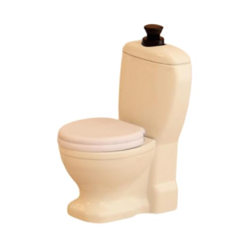 Fenteer Miniatur-Toilettenmodell für 1/12 Puppen, Spielset, Puppenhausmöbel, Badezimmermöbel, Rollenspiel, Spielzeugsammlung, Mini-Spielzeug Fenteer Miniatur-Toilettenmodell für 1/12 Puppen, Spielset, Puppenhausmöbel, Badezimmermöbel, Rollenspiel, Spielzeugsammlung, Mini-Spielzeug von Fenteer