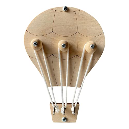 Fenteer Montessori Busy Board DIY Material Unlackiert Motorik pädagogischer Unterricht Requisiten Sensorisches Spielzeug Activity für, Heißluftballon von Fenteer