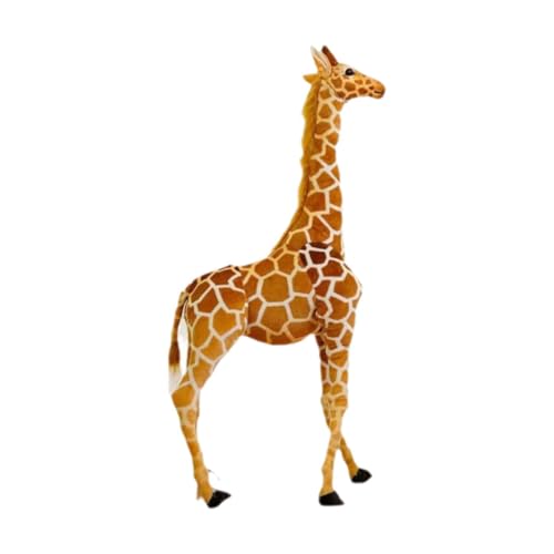 Fenteer Plüschtier Giraffe, Überraschungsgeschenk für Kinder, Süße, Lebensechte Party Dekoration, Plüschtier Im Stehen, für Erwachsene, Kinder, Familie, Teena, L von Fenteer