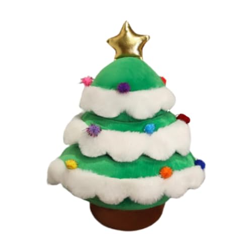 Fenteer Plüschtier mit Weihnachtsbaum, Plüschpuppe, praktisches, süßes Plüschtier mit Weihnachtsbaum zum Sammeln, 35cm von Fenteer