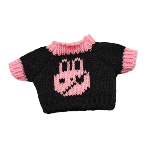 Fenteer Pullover für Plüschpuppen, Kostüme für Puppen zum Anziehen, Puppenkleidung für 20 cm große Puppen als Geburtstagsgeschenk für Kinder, Hasenkopf von Fenteer