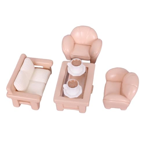 Fenteer Puppenhaus-Miniaturmöbel-Set, Hobby-Bastelklassiker, Rollenspiel-Spielzeug, Miniatur-Sofa-Teetisch-Spielzeug, für Geburtstagsgeschenke für Jungen, 6 Stück Fenteer Puppenhaus-Miniaturmöbel-Set, Hobby-Bastelklassiker, Rollenspiel-Spielzeug, Miniatur-Sofa-Teetisch-Spielzeug, für Geburtstagsgeschenke für Jungen, 6 Stück von Fenteer