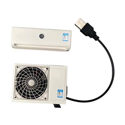 Fenteer Puppenhaus- für, Sammler, Maßstab 1:14, Mini-Klimaanlage, Modell, USB, Heimdekoration, winziges DIY-Spielzeug, Lebensszene, Zubehör, Keine Klammer Fenteer Puppenhaus- für, Sammler, Maßstab 1:14, Mini-Klimaanlage, Modell, USB, Heimdekoration, winziges DIY-Spielzeug, Lebensszene, Zubehör, Keine Klammer von Fenteer