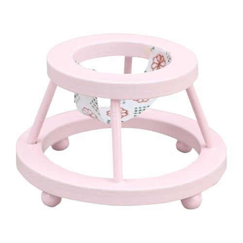 Fenteer Puppenhausmöbel Miniatur-Minihauszubehör Schmuck Babyzimmer Puppe Mini-Puppenwagen Requisite als Geschenk für Jungen Mädchen Kinder, Rosa von Fenteer