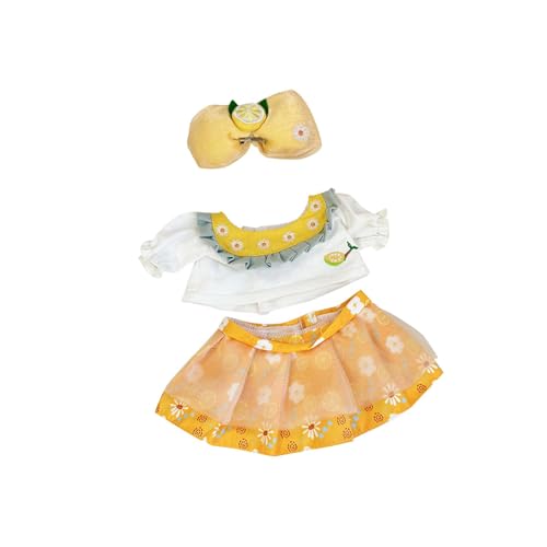 Fenteer Puppenhemd und Rock für Mädchen, Puppenkleidung, Plüsch-Puppenzubehör, bequem für Kinder, süßes Puppen-Outfit, Kostüm für 38 cm große Puppen von Fenteer