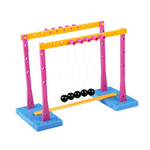 Fenteer Quadratische Bälle Newtons Cradle Balance Bälle Ornament Physik Lehrer Spielzeug mit Basis Klassische Lustige Billard Bälle von Fenteer