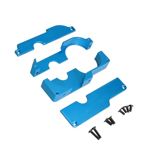 Fenteer RC Autogetriebe Schutzabdeckung Ersetzen Sie Baugruppe DIY Zubehör Ersatzteile Beschützer Zahnradschild für 124017 16 18 124019, Blau von Fenteer