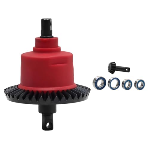 Fenteer RC-Car-Differential-Kit-Zubehör, Ersatzteil, professionelles Übersetzungsverhältnis von 37T-13T, kompatibel mit robustem Premium-Metall für 1/10, Vorne Rot Fenteer RC-Car-Differential-Kit-Zubehör, Ersatzteil, professionelles Übersetzungsverhältnis von 37T-13T, kompatibel mit robustem Premium-Metall für 1/10, Vorne Rot von Fenteer