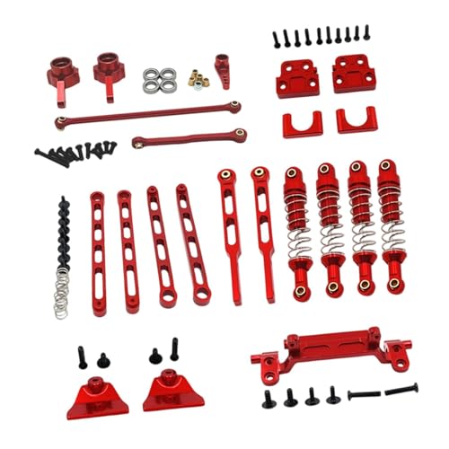 Fenteer RC-Upgrade-Teile, Stoßdämpferhalterungen, Ersatz für vordere und hintere Stoßdämpfer, RC-Zugstange für MN82S MN82 im Maßstabfür 1:12, Rot Fenteer RC-Upgrade-Teile, Stoßdämpferhalterungen, Ersatz für vordere und hintere Stoßdämpfer, RC-Zugstange für MN82S MN82 im Maßstabfür 1:12, Rot von Fenteer