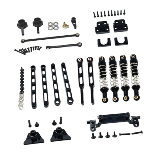 Fenteer RC-Upgrade-Teile, Stoßdämpferhalterungen, Ersatz für vordere und hintere Stoßdämpfer, RC-Zugstange für MN82S MN82 im Maßstabfür 1:12, Schwarz Fenteer RC-Upgrade-Teile, Stoßdämpferhalterungen, Ersatz für vordere und hintere Stoßdämpfer, RC-Zugstange für MN82S MN82 im Maßstabfür 1:12, Schwarz von Fenteer