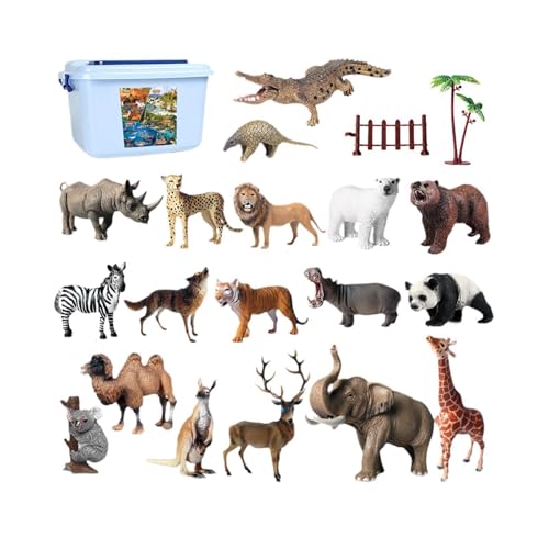 Fenteer Realistische Tiere Model Playset Animal Toy Collection Craft Lernspielzeug für Kinder Geburtstag Geschenk Desktop Orament von Fenteer