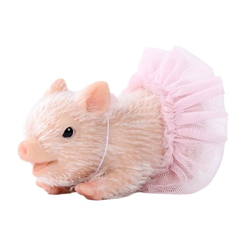 Fenteer Reborn Schwein Spielzeug Niedliche Tier Schwein Puppe Ornament Mini Puppe Ferkel Miniatur Ferkel für Party Geschenk Jungen Mädchen von Fenteer