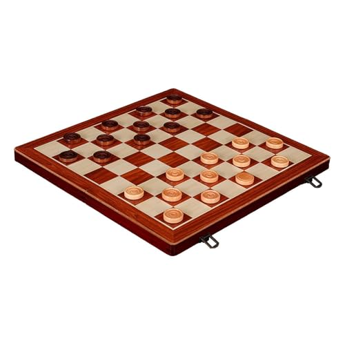 Fenteer Schachspielbrett, Schach-Dame-Brettspielset, Familienbrettspiele, faltbares Schachspiel, Anfängerschachspiel für Kinder ab 8 Jahren, 12inch von Fenteer